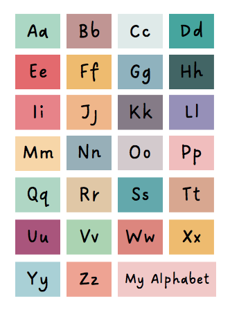 Unframed print Alphabet