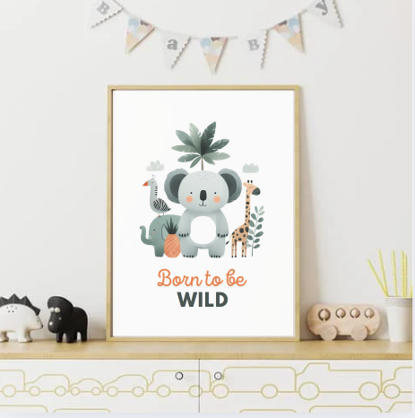 Unframed print "Born to be wild"